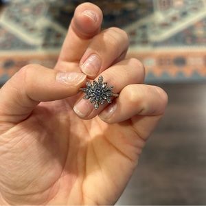 Snowflake Pandora ring.